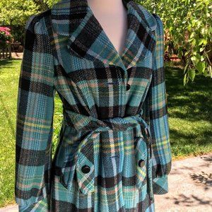 Mac & Jac Plaid pea Coat